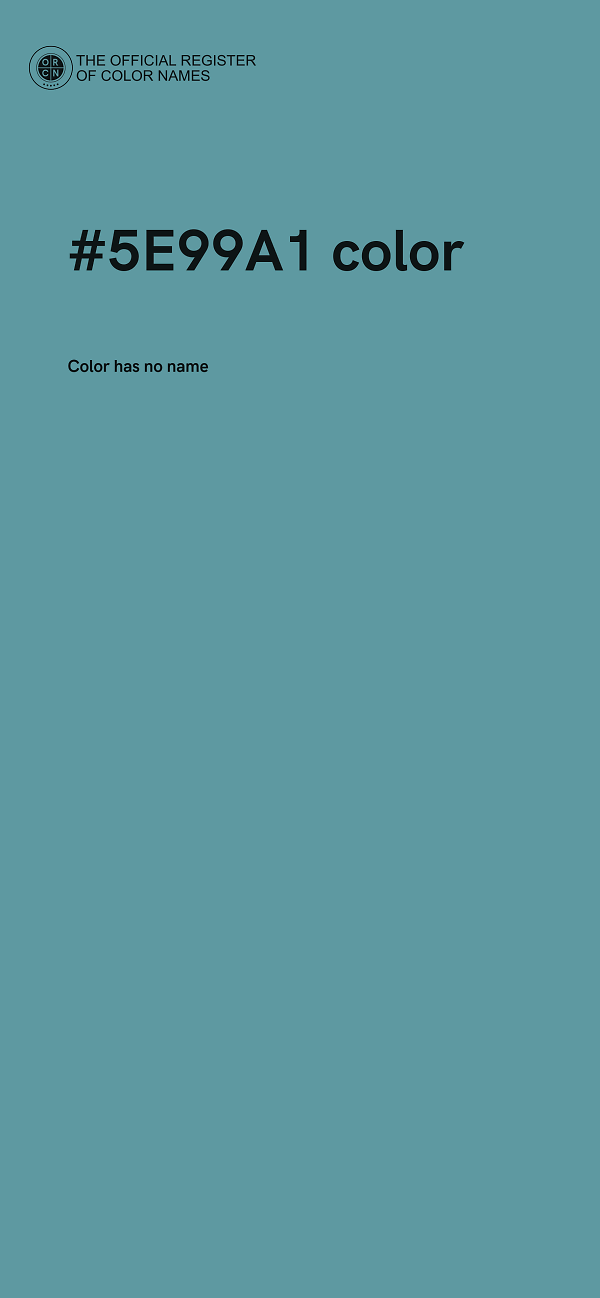 #5E99A1 color image