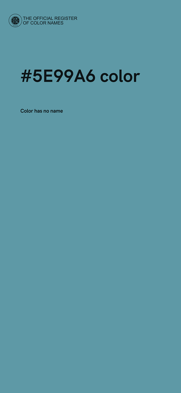 #5E99A6 color image