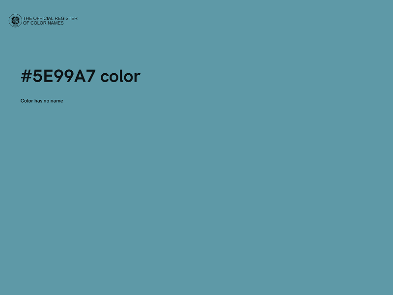 #5E99A7 color image