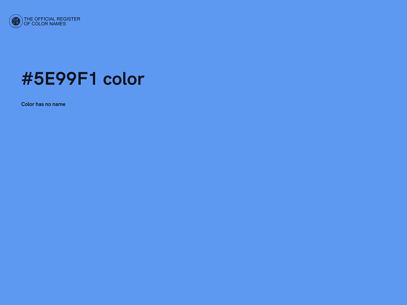 #5E99F1 color image