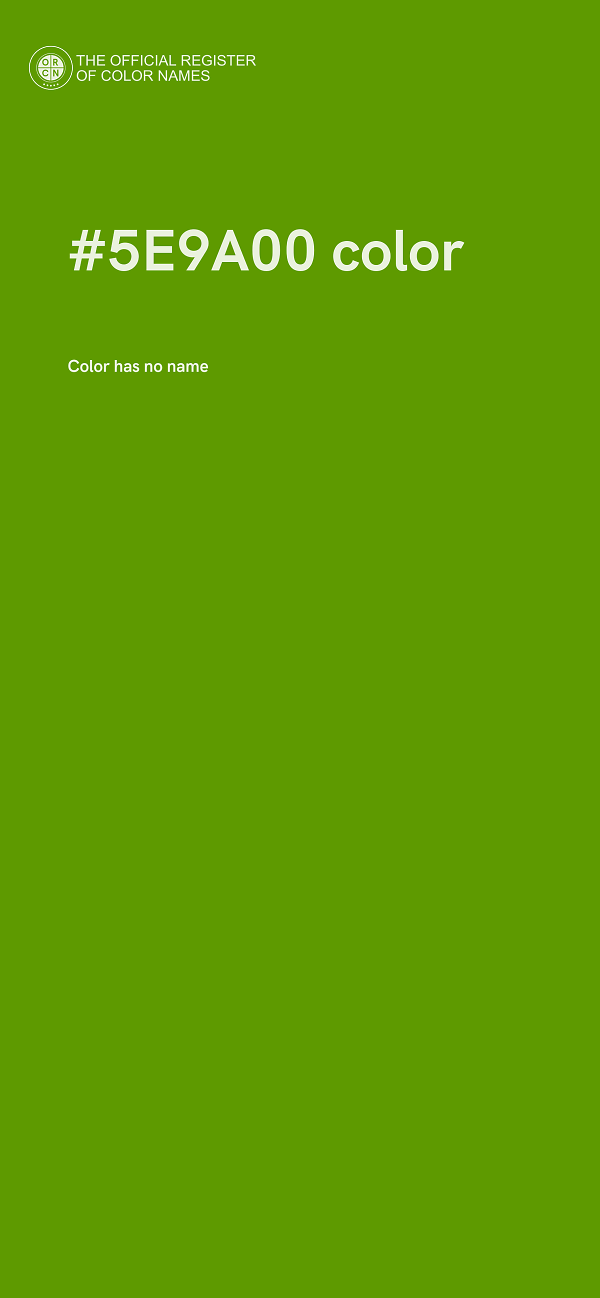 #5E9A00 color image