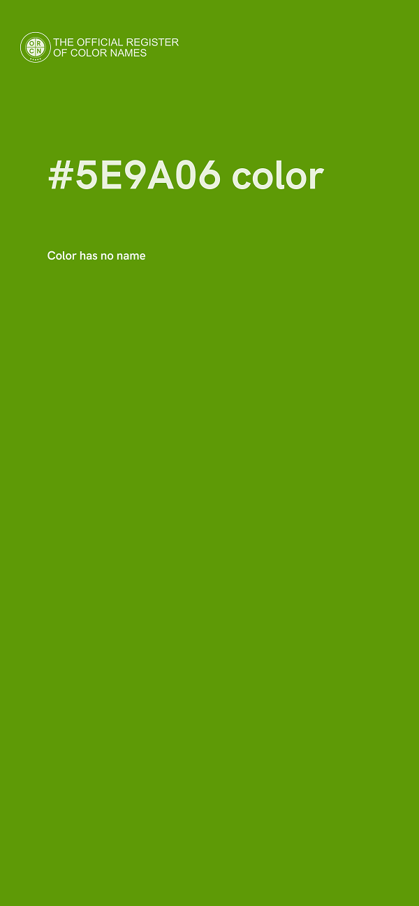 #5E9A06 color image