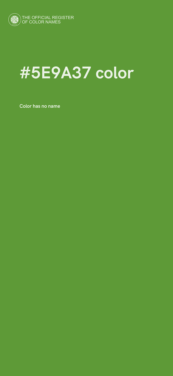 #5E9A37 color image