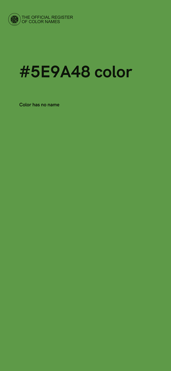 #5E9A48 color image
