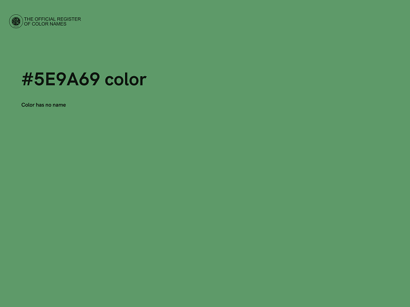 #5E9A69 color image