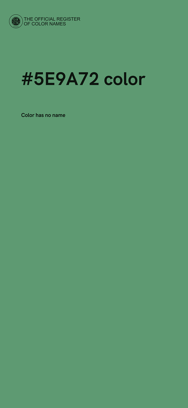 #5E9A72 color image