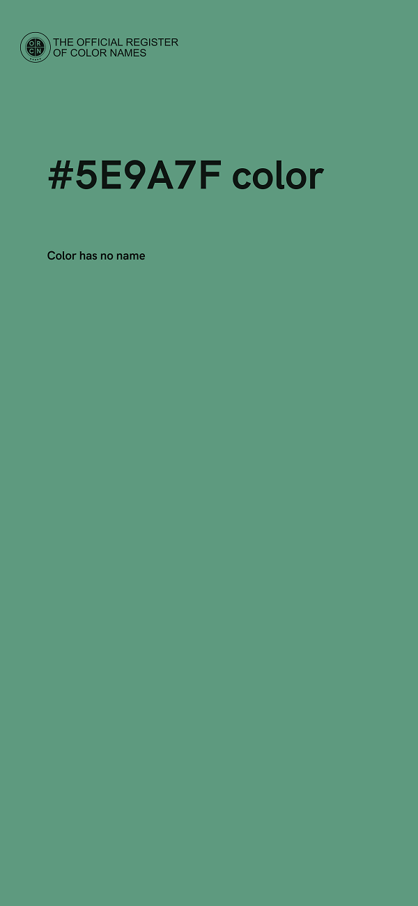#5E9A7F color image