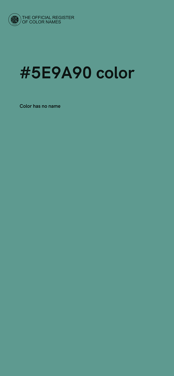 #5E9A90 color image
