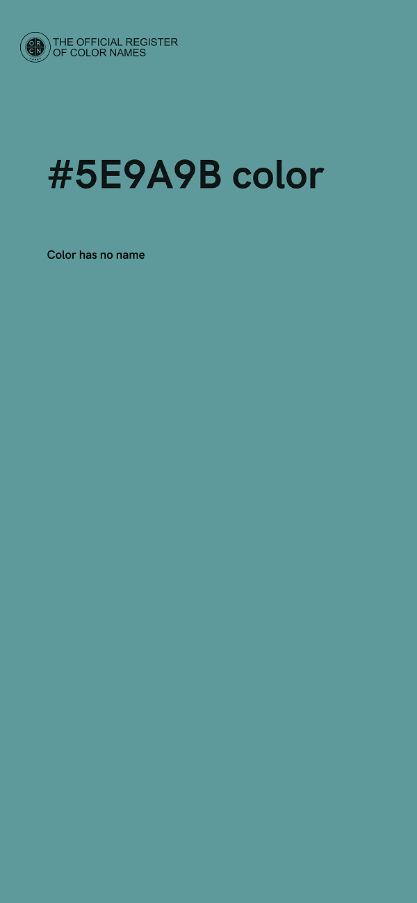 #5E9A9B color image
