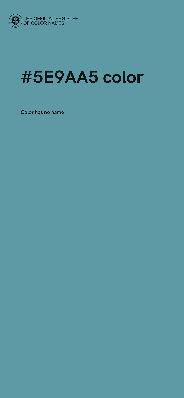 #5E9AA5 color image