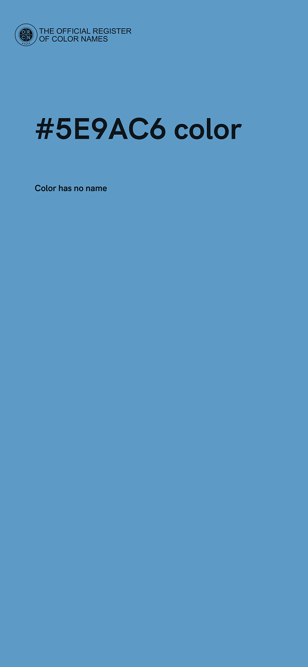#5E9AC6 color image
