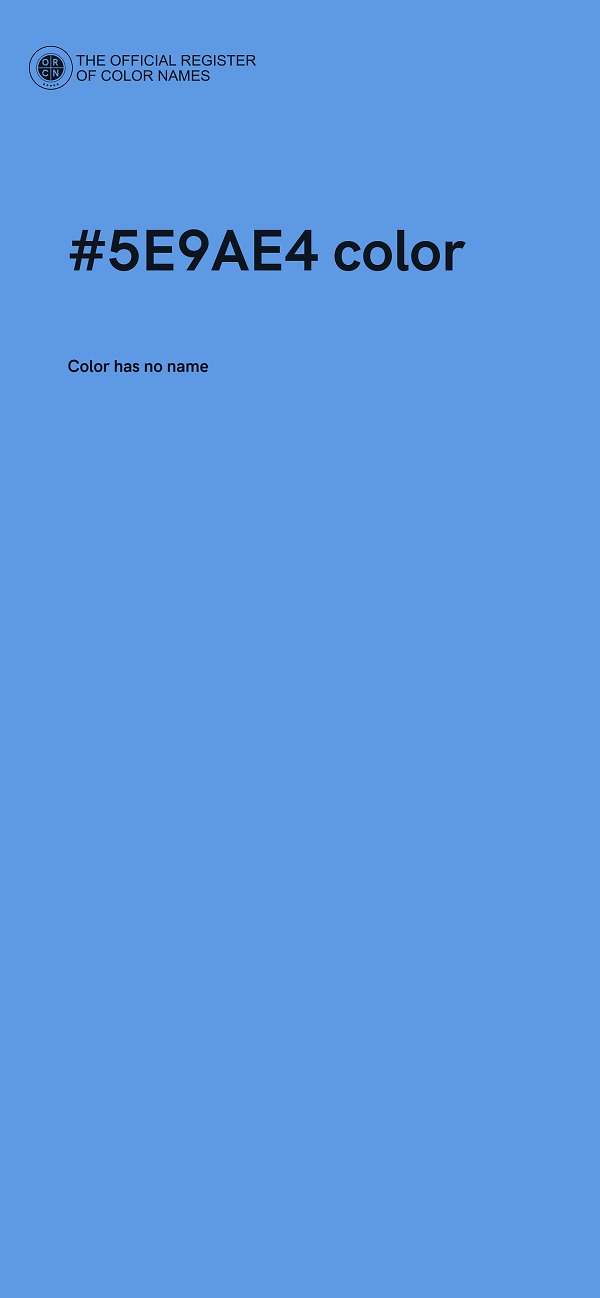 #5E9AE4 color image