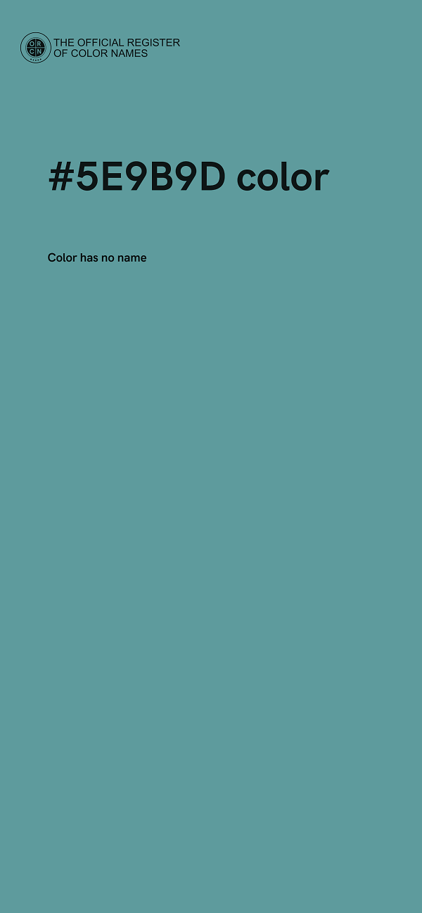 #5E9B9D color image