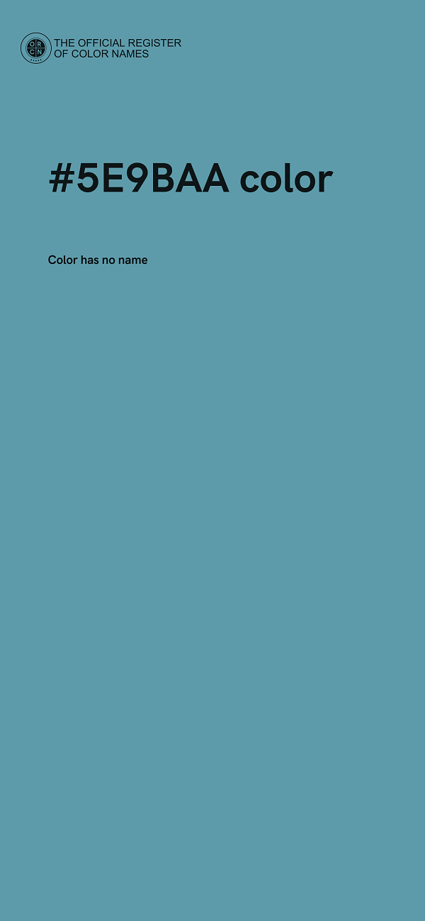 #5E9BAA color image