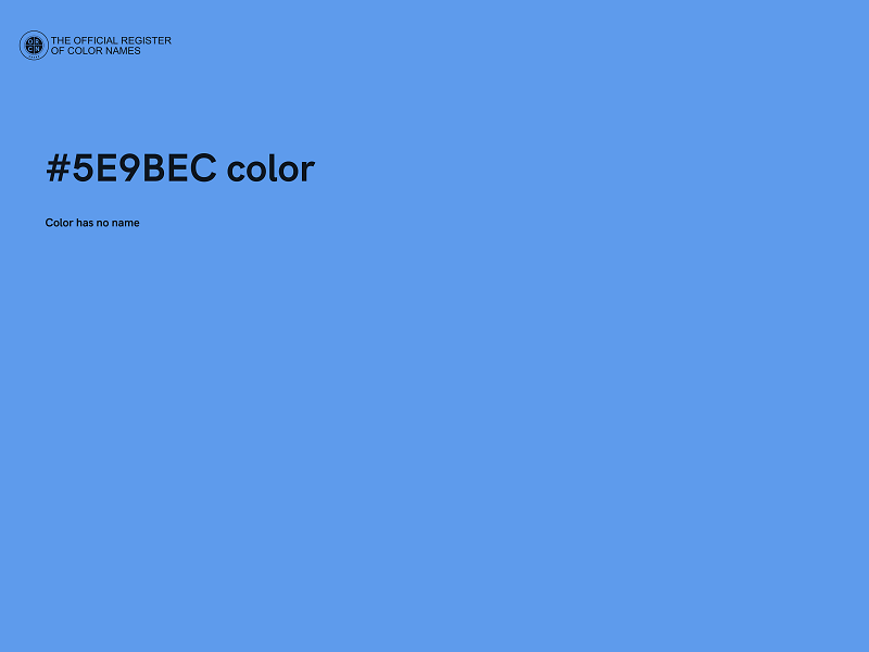 #5E9BEC color image