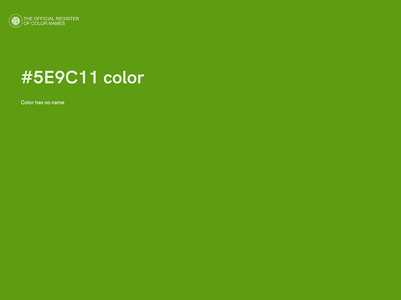 #5E9C11 color image