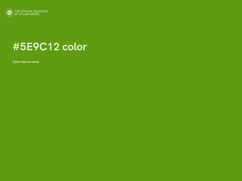 #5E9C12 color image