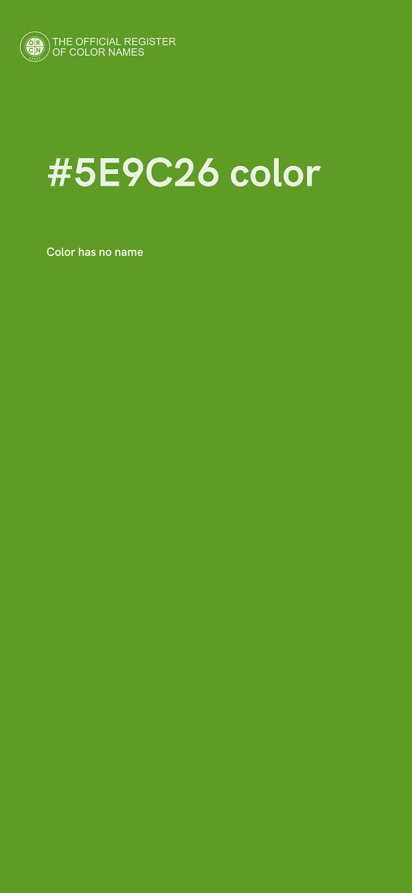#5E9C26 color image