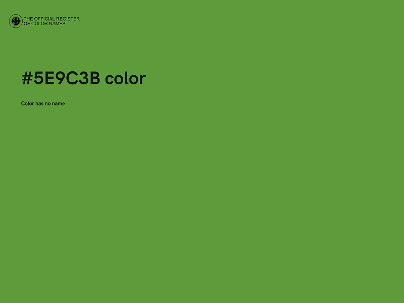 #5E9C3B color image