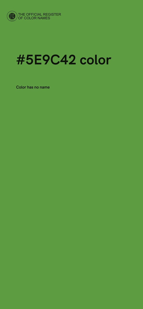 #5E9C42 color image