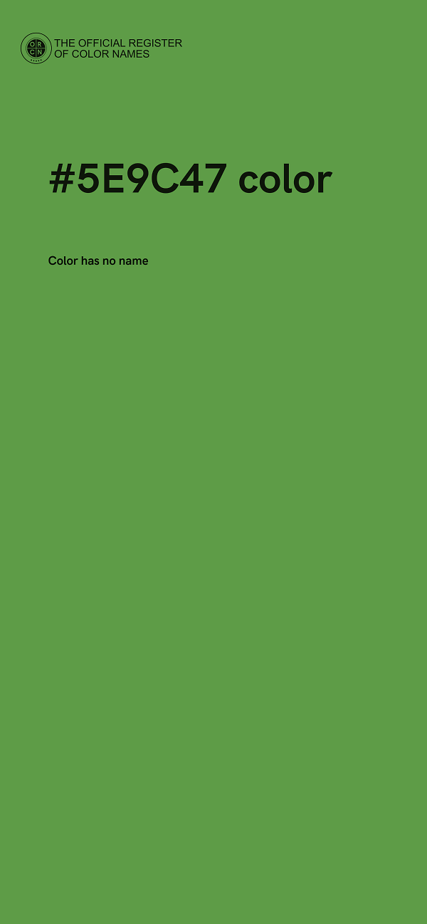 #5E9C47 color image