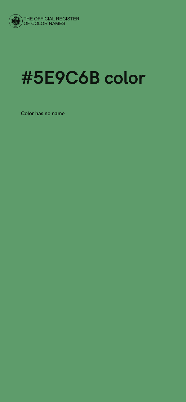 #5E9C6B color image