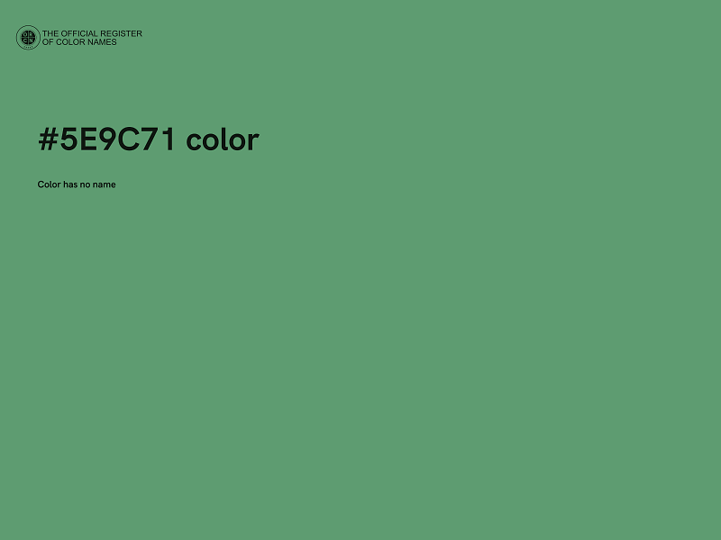 #5E9C71 color image