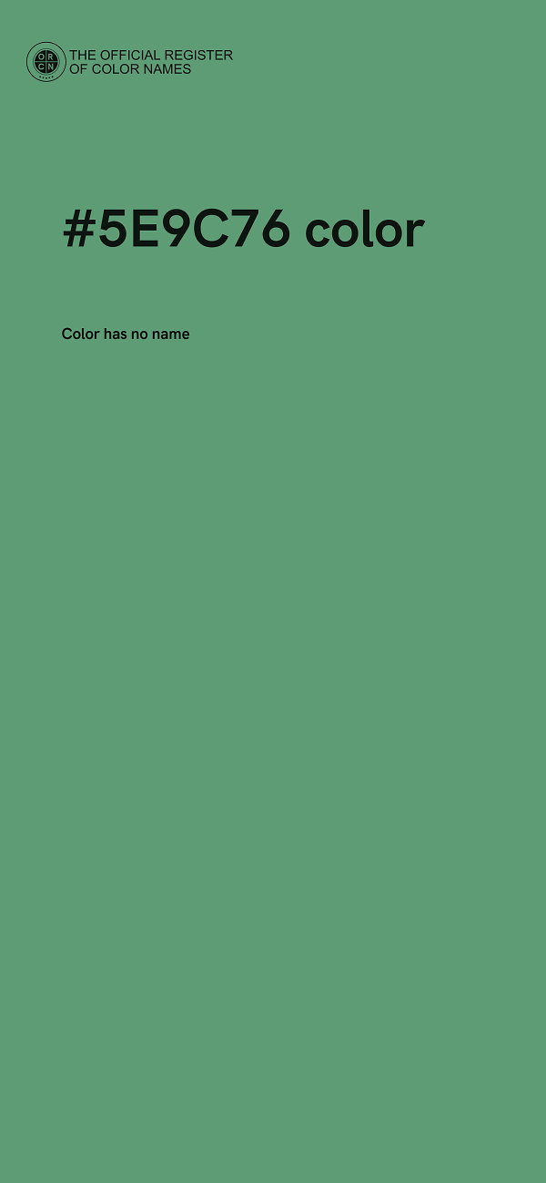 #5E9C76 color image