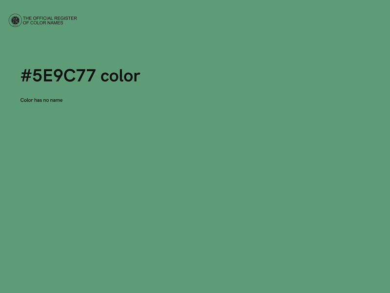 #5E9C77 color image