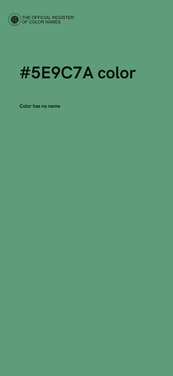 #5E9C7A color image