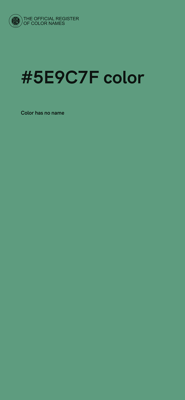 #5E9C7F color image