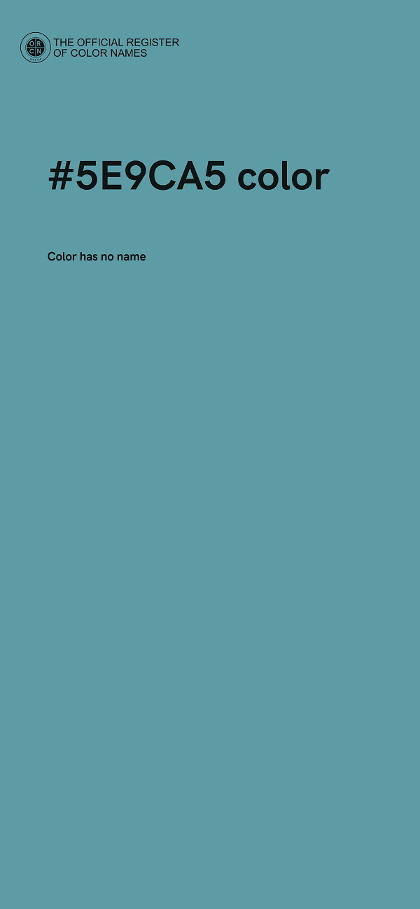 #5E9CA5 color image