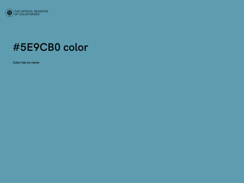 #5E9CB0 color image