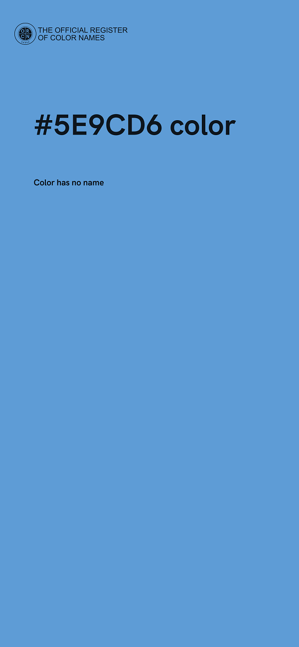 #5E9CD6 color image