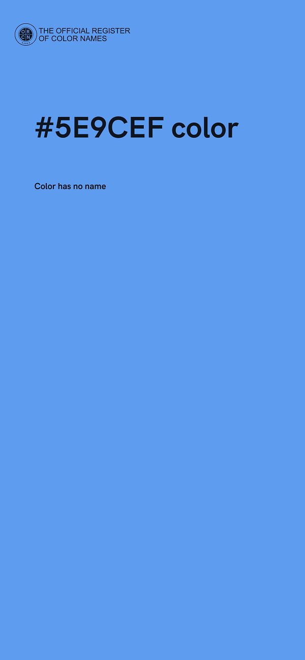#5E9CEF color image