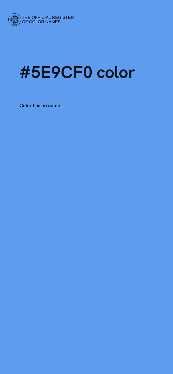#5E9CF0 color image