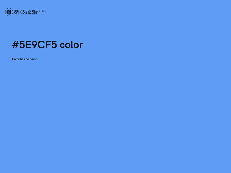 #5E9CF5 color image