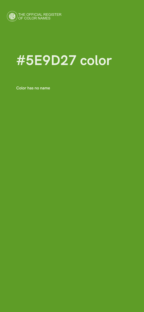 #5E9D27 color image