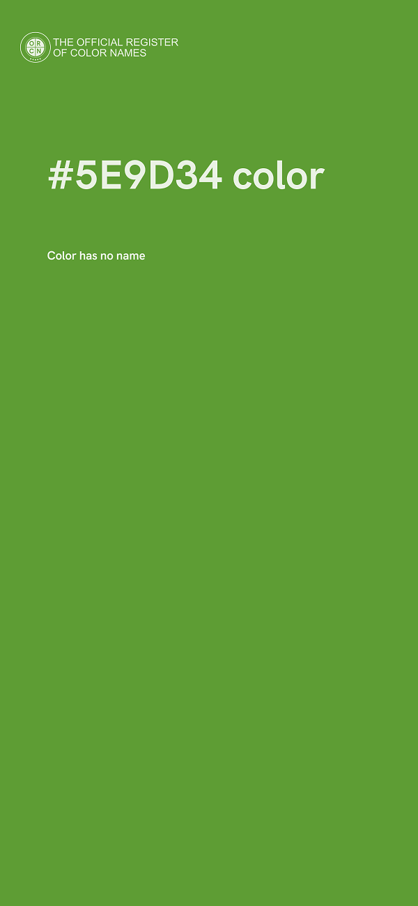 #5E9D34 color image