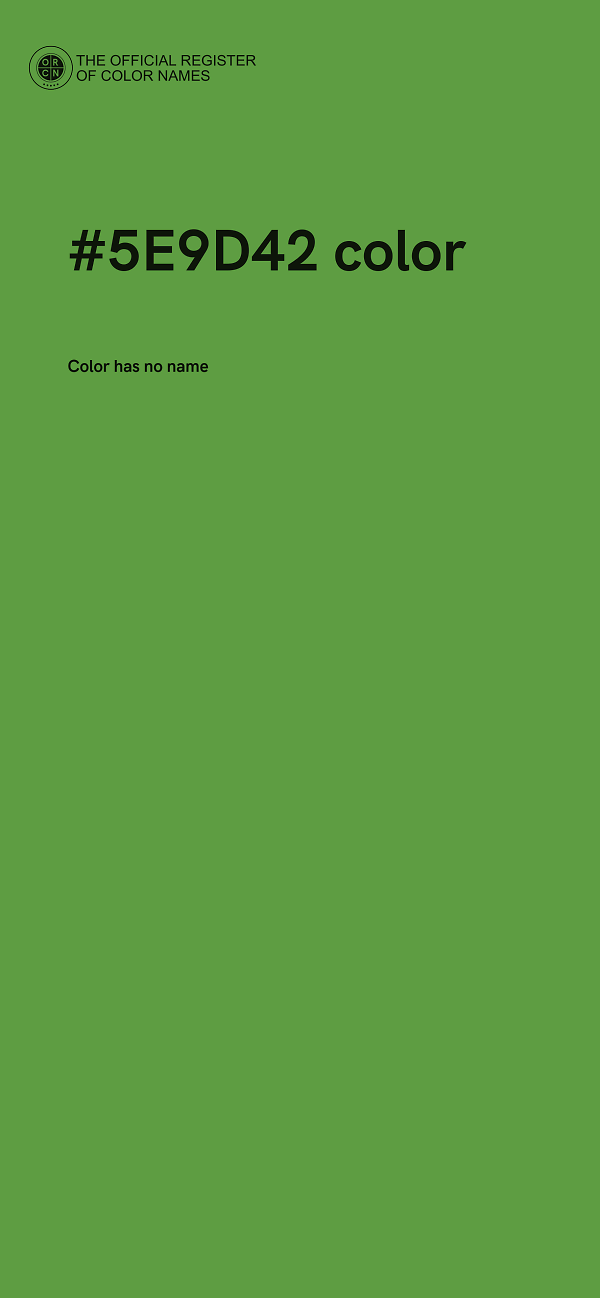 #5E9D42 color image