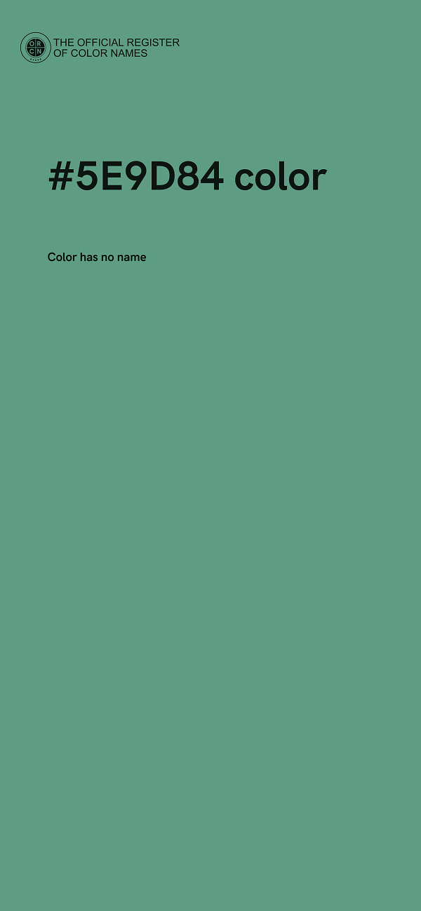 #5E9D84 color image