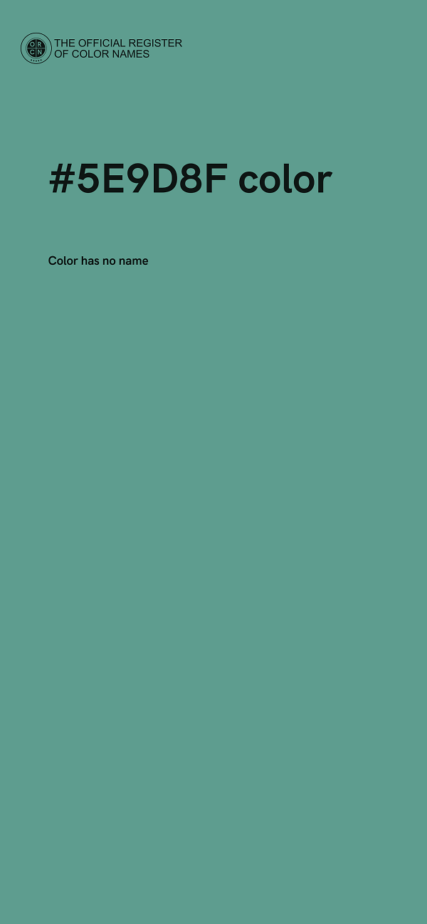 #5E9D8F color image