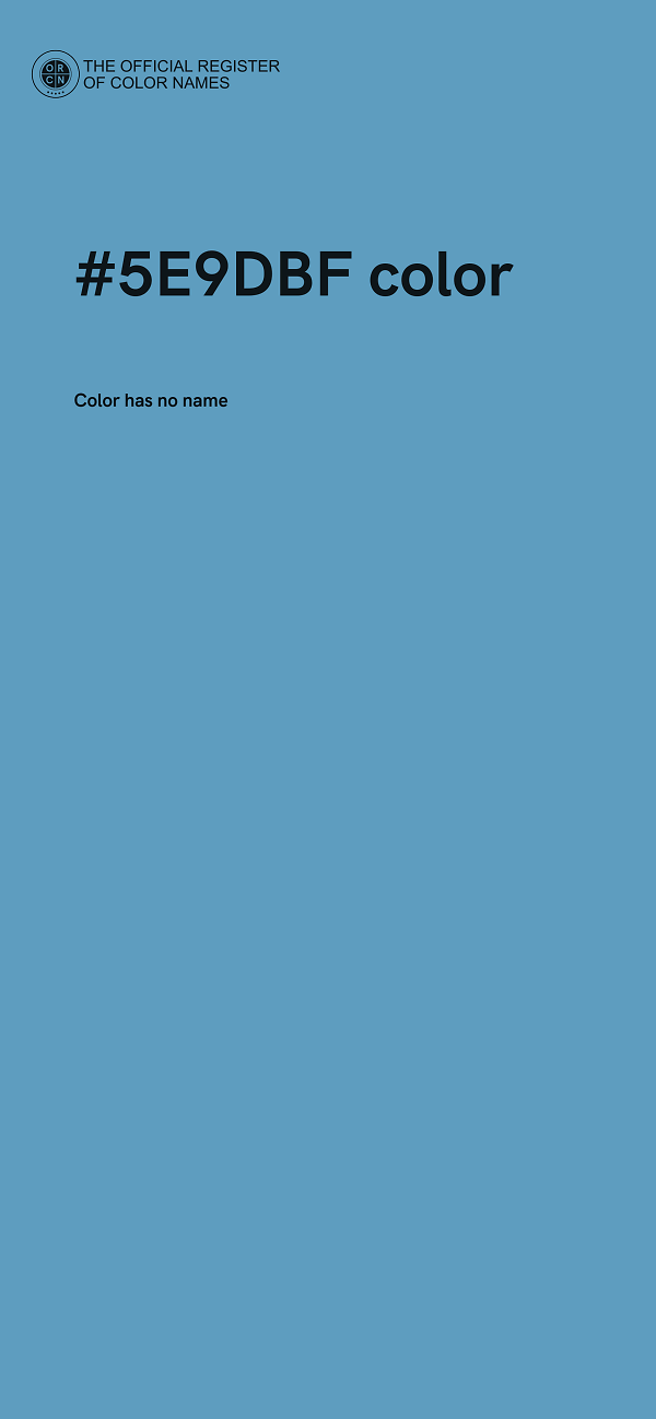#5E9DBF color image