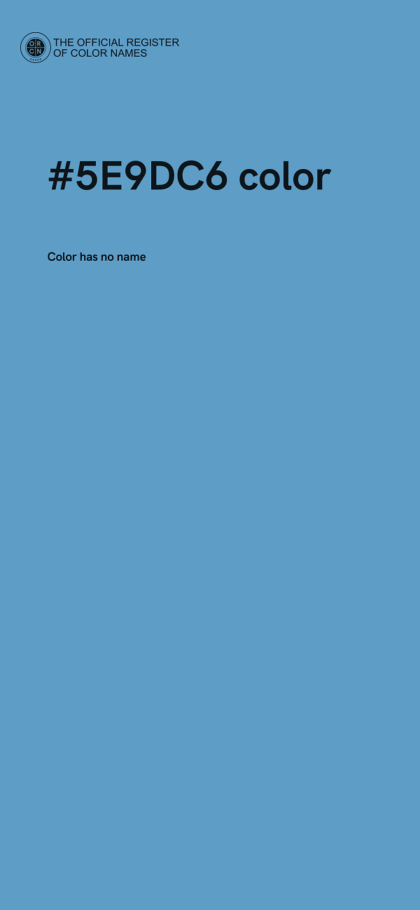 #5E9DC6 color image