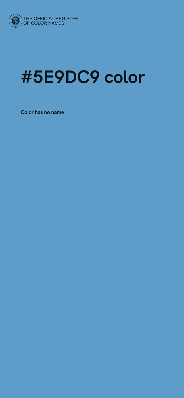 #5E9DC9 color image