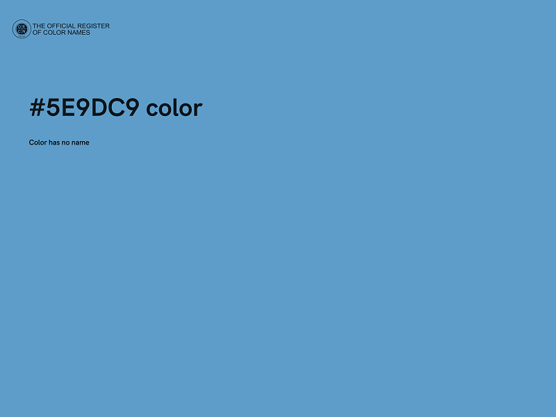 #5E9DC9 color image