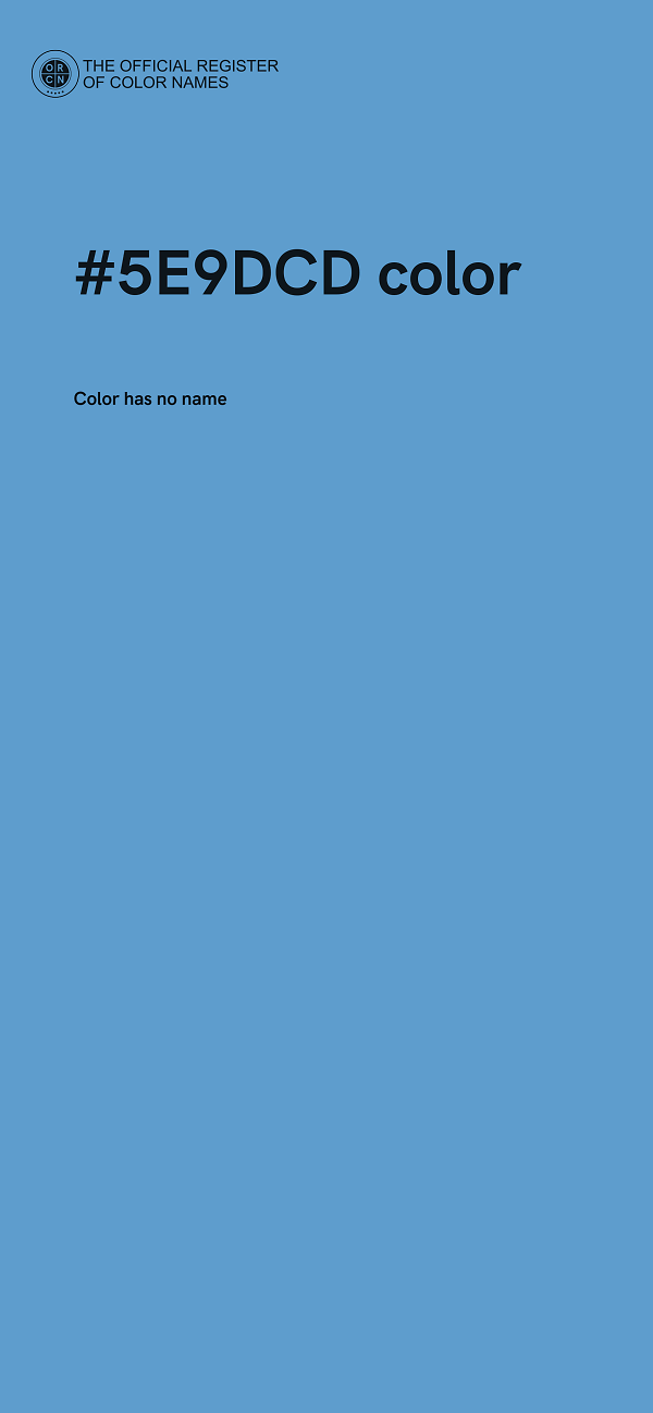 #5E9DCD color image