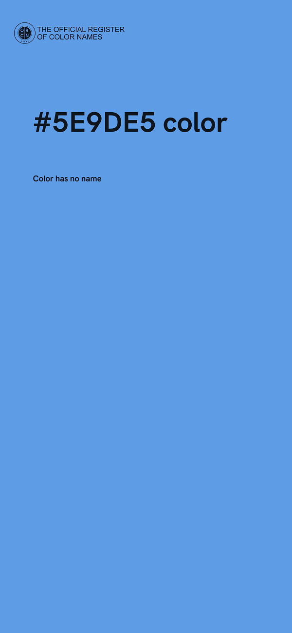 #5E9DE5 color image