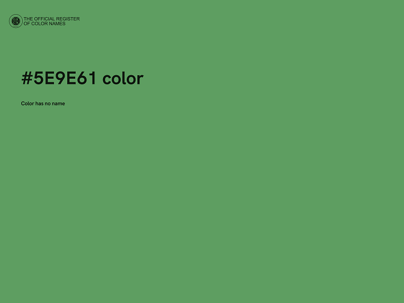 #5E9E61 color image