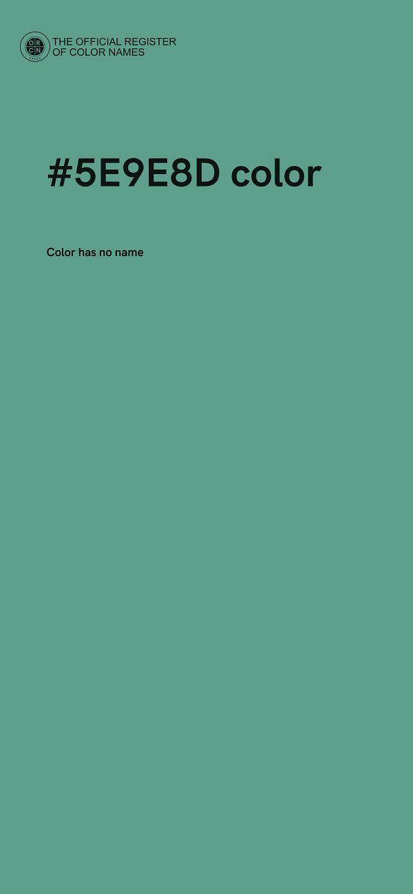 #5E9E8D color image
